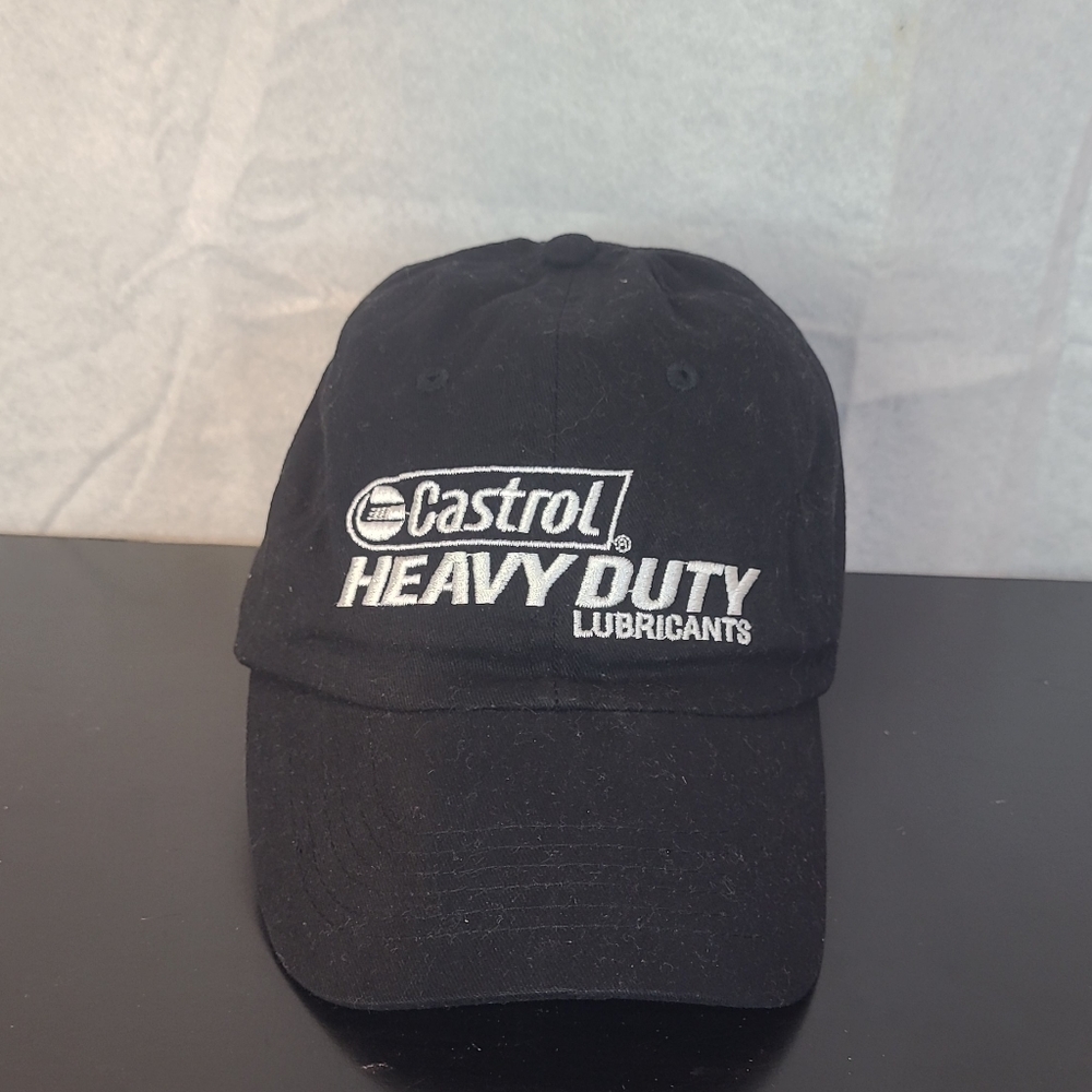 Castrol Heavy Duty Lubricants Oil Men's Advertising Ball Cap Hat 100% Cotton